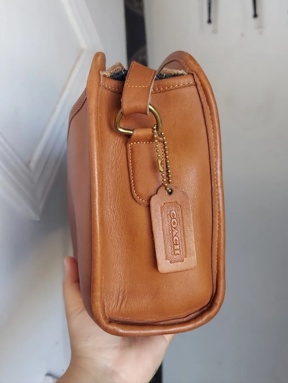 Vintage Coach British Tan Brighton Bag 9895 USA🤎🍂